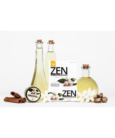 Zen Women's Relief Balm - All-Natural Pain Reliever with Jasmine Oil - 0.7 oz - Buy Online on GoSupps.com