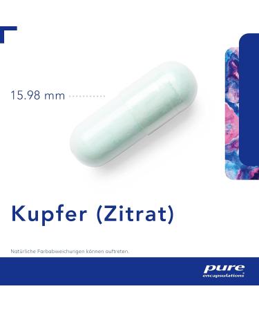 Pure Encapsulations Copper Citrate - 60 Vegan Capsules | Trace Element Copper Supplement for Optimal Health - Buy Online on GoSupps.com