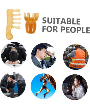 FOMIYES 10 STK Massage Comb - Resin Scalp Massager & Gua Sha Tool for Hair Care & Relaxation - International Shipping Available - Buy Online on GoSupps.com