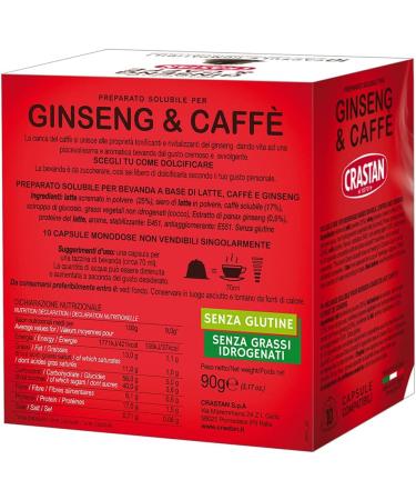  Crastan Crastan Dolce Gusto Compatible Capsules - Ginseng and Sugar Coffee - Pack of 10 Capsules - Buy Online on GoSupps.com