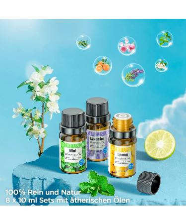 Premium Aroma Diffuser Set - 500 ML 8 Essential Oils Remote Control 14 LED Colors & Timer | International Shipping Available - Buy Online on GoSupps.com