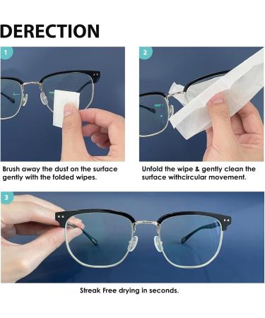 200 Count Lens Wipes | Pre-Moistened Eyeglass Cleaner | Scratch-Free Streak-Free Optics Wipes for Sunglasses & Cameras - Buy Online on GoSupps.com