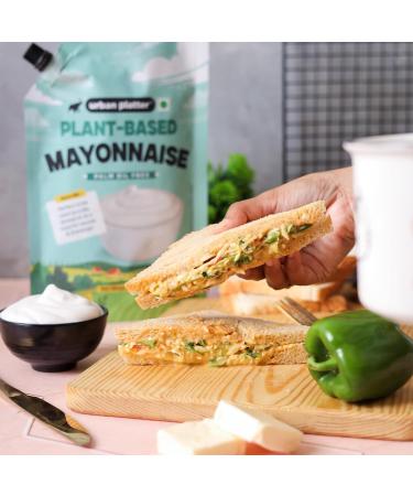  Urban Platter Urban Platter Premium Vegan Mayonnaise 1kg Dairy Free Mayonnaise Palm Oil Free Trans Fat Free HoReCa  - Buy Online on GoSupps.com