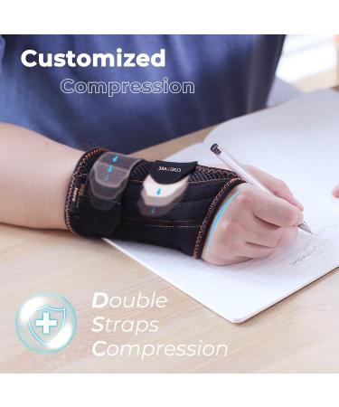 CureCare Adjustable Wrist Support with 2 Alternating Rails | Pain Relief Bandage for Carpal Tunnel Tendinitis & Arthritis (L/XL Left) - Buy Now! - Buy Online on GoSupps.com