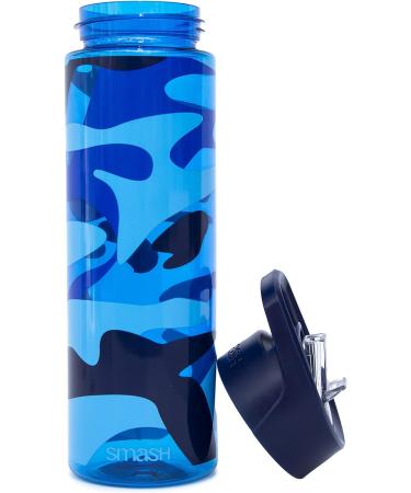 Smash Sipper Water Bottle 700ml Blue Camo Design - One Size - Buy Online on GoSupps.com