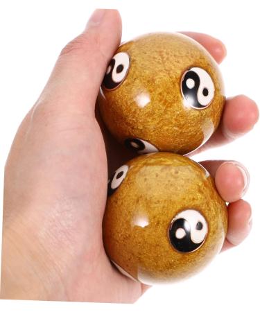 Gleavi 10 STK Metal Massage Balls - Hand & Foot Stress Relief Ball Set for Adults | Massage Globe Hand Roller Balls in Brocade Box - Buy Online on GoSupps.com