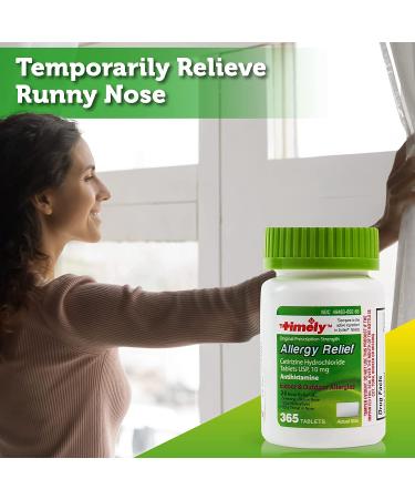 Cetirizine HCl 10mg 365ct Allergy Relief | Non-Drowsy Fast-Acting Medication - Buy Online on GoSupps.com