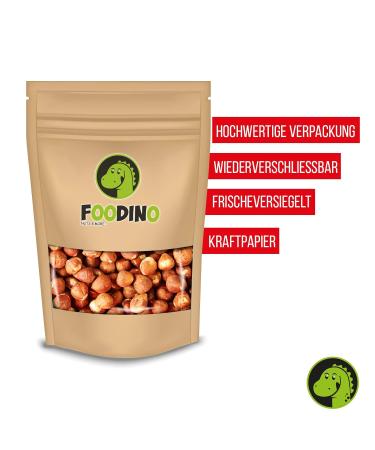 Premium Quality Natural Hazelnuts with Skin - 100% Untreated Unblanched Kernels (500g - 5kg) | Foodino 1kg Pack - Buy Online on GoSupps.com