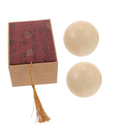 Minkissy 1 set of Jade-fitness handball Chinese gymnastics balls baoding stress balls crystal massage clerk hand-rotating balls hand fitness balls chinese stress balls adorn