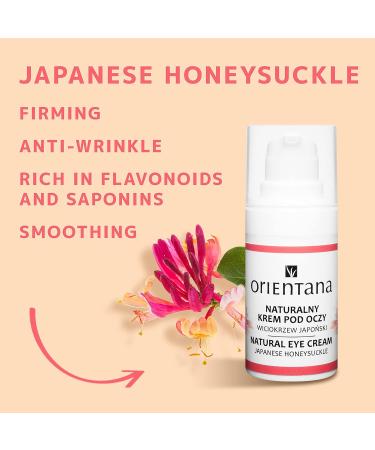 Vegan Natural Eye Cream - Orientana | Anti-Dark Circles Wrinkles & Puffiness | Japanese Hinge & Hyaluronic Acid | Eye Care for Women - 15 ml - Buy Online on GoSupps.com