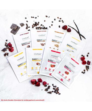 Vitalbodyplus Dailyshake 8 Series Package - 8 x 30g Low-Calorie Meal Replacement Shakes for Weight Loss | 250 Kcal per Shake Quick & Delicious - Buy Online on GoSupps.com