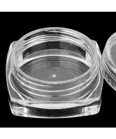 Entatial Nail Powder Container - Clear Glass Nail Art Storage for DIY Cosmetics - Buy Online on GoSupps.com