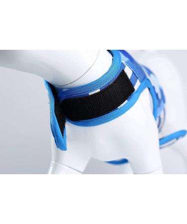 Yizhi Miaow Adjustable Cat Harness and Leash in Blue Camo - XL 11LBS - Escape Proof Vest Harness for Stylish Cat Walking - Buy Online on GoSupps.com