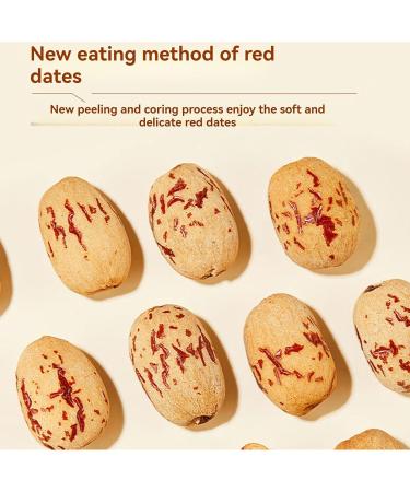 Coreless peeled dried red dates 500g seedless dried red dates Sweet Dried Jujube Fruit for Snacking Brewing Tea Soup Baking Oatmeal - Buy Online on GoSupps.com