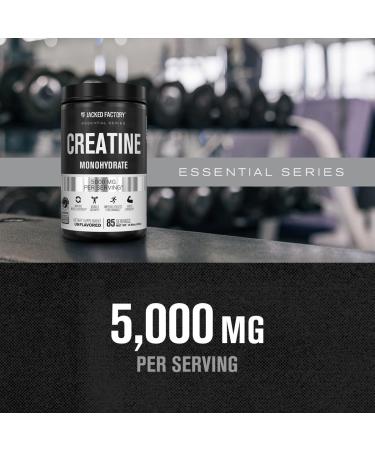 Jacked Factory Creatine Monohydrate Gummies (150 Gummies Lemon) & Creatine Monohydrate Powder (30 Servings Unflavored) - Buy Online on GoSupps.com