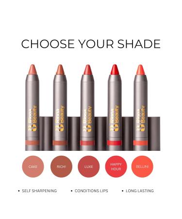 Rinna Beauty Thick Stick Lip Crayon - Cake | Long Lasting Moisturizing Vegan Lipstick with Built-In Sharpener - Cruelty-Free & Gluten-Free - Buy Online on GoSupps.com