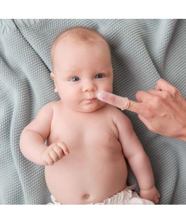 Baby Toothbrush Set - BPA-Free Finger & Training Toothbrushes for 3-24 Months - Complete Kit by Cherish Baby Care (Teal) - Buy Online on GoSupps.com