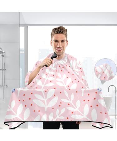 Waterproof Barber Cape - Pink Leaf & Cheetah Haircut Bib for Men & Women | Durable Hair Cutting Cape - Buy Online on GoSupps.com