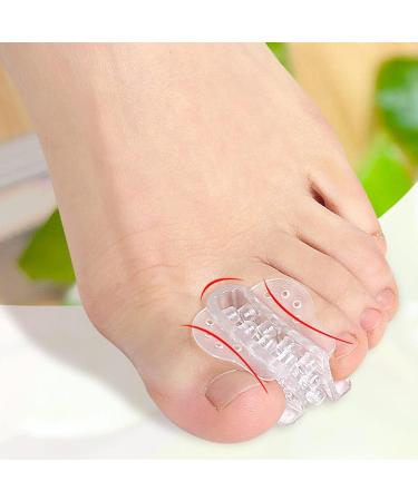 Clear Gel Toe Separators & Straightener for Hammer Toe, Crooked Toes & Hallux Valgus - One Size - Buy Online on GoSupps.com