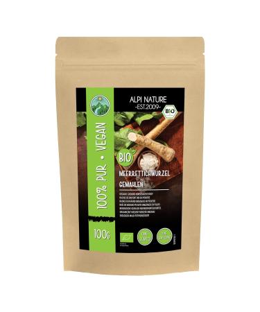 Buy Organic Horseradish Powder 100g - 100% Natural Vegan Additive-Free from Controlled Organic Cultivation - Buy Online on GoSupps.com