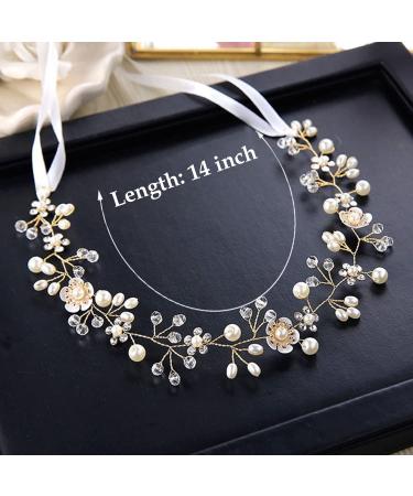 Gold Princess Flower Girl Headband - Bridal Wedding Hair Accessory for Kids & Women - Buy Online on GoSupps.com