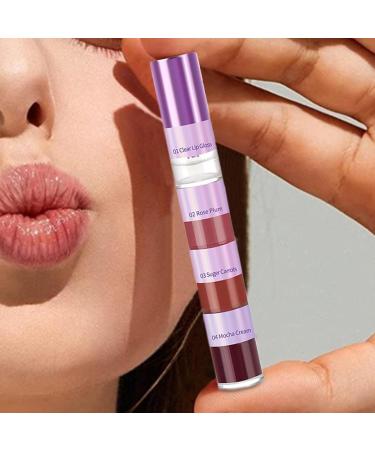  Tanakeji Lip Gloss | 4-in-1 Cosmetic Makeup | Non-sticky Lipstick for Shopping Touch-ups and Women's/Girls' Business Travel/Dating Events - Buy Online on GoSupps.com