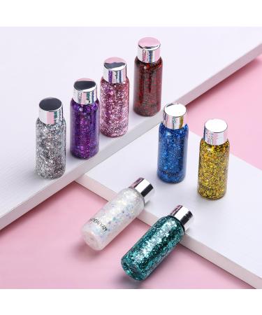 Holographic Silver Face Glitter - Long Lasting Chunky Shimmer for Body & Hair Makeup | TEOYALL - Buy Online on GoSupps.com
