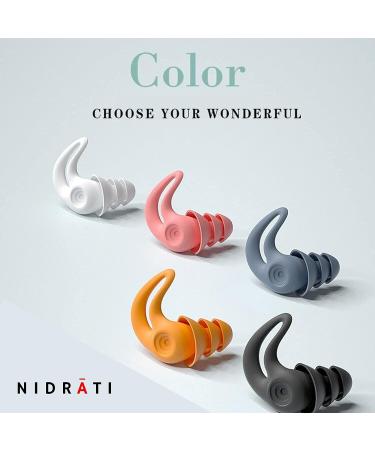 Nidrati 2022 X-Fit Series Earplugs - Noise Cancelling for Concerts, Sleeping, Work, Motorcycle - Reusable Silicone, Orange - Buy Online on GoSupps.com