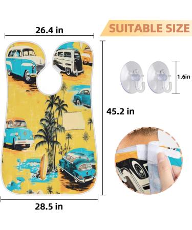 Tropical Landscape Beard Bib Apron - Hair Catcher for Men | Perfect Father's Day & Anniversary Gift - Buy Online on GoSupps.com