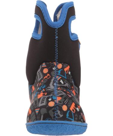 Bogs Baby Wellington Boots Plum Flower Stripe 71565 | Size UK 3-8, 9 (Child) | Construction Black Multi - Buy Online on GoSupps.com