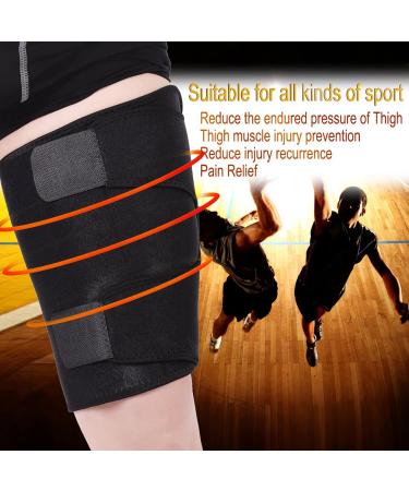 Shop Sports Leg Sleeve - Breathable Thigh Compression Support for Hamstring & Quadricep Recovery | International Shipping - Buy Online on GoSupps.com
