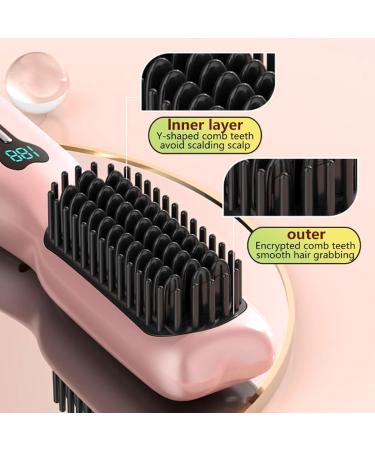 Buy Cordless Hair Straightener Comb - 11 Temperature Settings Fast Heating Portable & Lightweight for All Hair Types - International Shipping - Buy Online on GoSupps.com