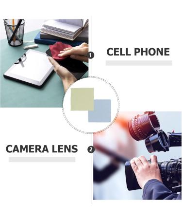 FOMIYES 50pcs Glass Cleaning Cloths - Lens Cleaning Wipes for Glasses - Colored Microfiber Eye Glass Cleaning Cloths - Perfect for Spectacles & Accessories - Buy Online on GoSupps.com