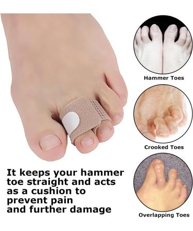 Mivaiun Hammer Toe Bandage - 10 Pieces for Correction of Crooked & Overlapping Toes - Effective Toe Corrector Solution - Buy Online on GoSupps.com