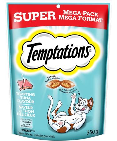 TEMPTATIONS Adult Cat Treats + TEMPTATIONS Mix-Ups Cat Treats (Tuna Beef Chicken Turkey Flavours) | 350g Pouches 350 g (Pack of 1) Tuna Cat Treats + Beef Chicken Turkey - Buy Online on GoSupps.com