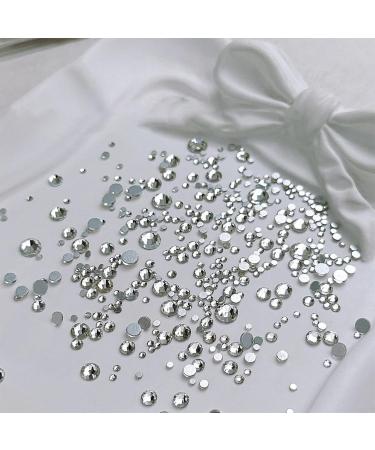 FEIlei 1440Pcs Crystal Flat Back Round Shape Rhinestones Mixed Nail Gems Gemstones Kits - Buy Online on GoSupps.com