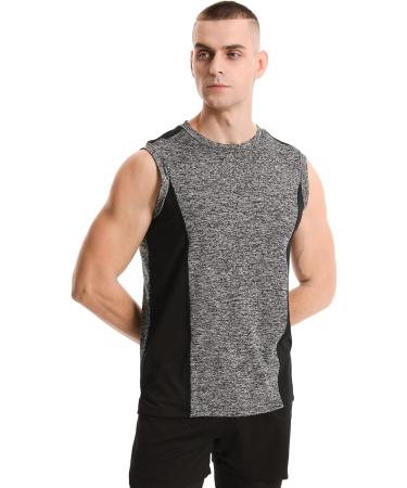Ymmchy Men's Gym Tank Top 4-Pack Sleeveless Muscle Shirt Quick Dry Bodybuilding Undershirt in Dark Gray Light Gray Dark Blue and Wine Red - Ideal Fitness Apparel for International Shipping - Buy Online on GoSupps.com