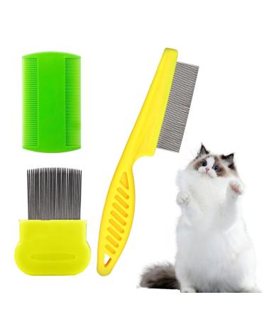 Lot de 3 peignes anti-puces et anti-poux