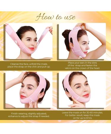 V Line Mask Facial Slimming Strap | Double Chin Reducer & Face Lifting Belt - Buy Online on GoSupps.com