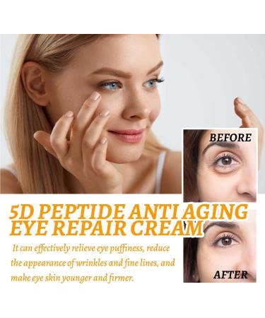 Beauty Crema De Ojos Con P ptidos 5d 15ml 5d Peptide Eye Cream Serum Peptides Anti-Aging Eye Repair Cream Firming Eyecream for Reduce Fine Lines Dark Circles Puffiness (1pc) - Buy Online on GoSupps.com