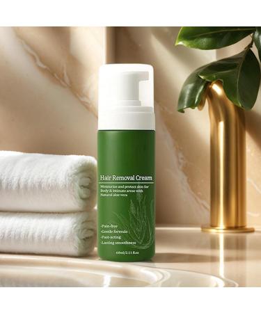 Hair Removal Cream Women | 60ml Moisturizing and Natural Hair Removal Cream for Legs | Personal Care Products for Home Shower & Bathroom | Daily Intimate Care - Buy Online on GoSupps.com