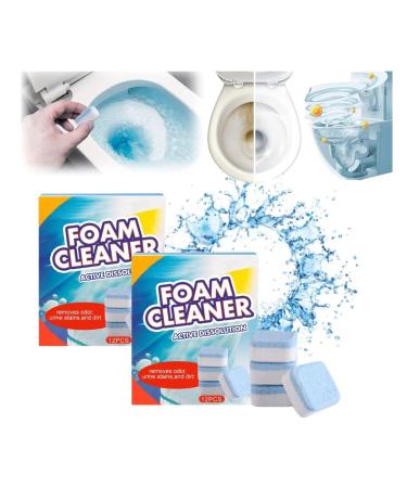 Automatic Powerful Foam Cleaner Foam Cleaner for Toilet Automatic Toilet Cleaner Toilet Bowl Cleaners Household Toilet Cleaner Toilet Cleaning Tablets for Automatic Stain Removal (2Box/24pcs)