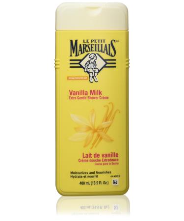 Le Petit Marseillais Extra Gentle Shower Creme Vanilla Milk 400 Ml  13.5 Fluid Ounce Vanilla Milk 13.5 Fl Oz (Pack of 1)
