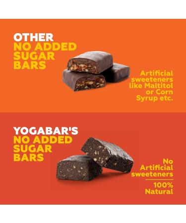 Yoga.bar 20g Protein Bars - Almond Fudge Flavor (6 x 70g) | Healthy Snack for Fitness | International Shipping Available - Buy Online on GoSupps.com