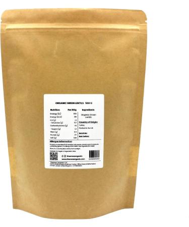 Thames Organic 1kg Green Lentils: Raw Vegan High Fibre & Protein - Certified Organic GMO-Free - Ideal for Meal Prep - Buy Online on GoSupps.com