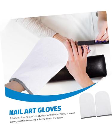 minkissy 5 Pairs Waxing Gloves Nail Art Manicure Gloves Wax Hand Mitt Wax Bath Gloves Wax Mitt Paraffin Wax for Hands Mittens Moisturizing Gloves Nail Art Gloves Towel Heater Spa - Buy Online on GoSupps.com