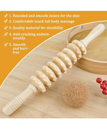 Above Zero Fascia Roll: Wood Massage Roller for Neck Legs & Muscle Relaxation - Gua Sha Body Shaping - Buy Online on GoSupps.com