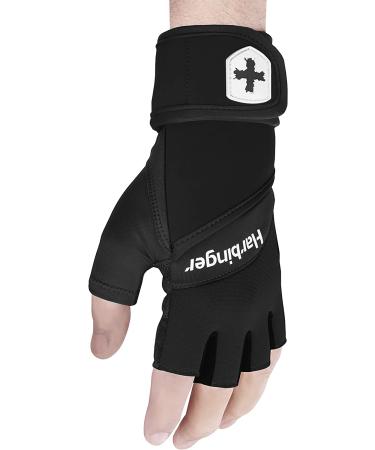 Training Grip Wristwrap Weight Lifting Gloves - Unisex Black X-Large - Buy Online on GoSupps.com