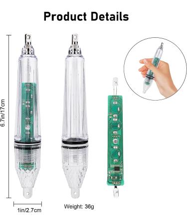 6 PCS Deep Drop LED Fishing Lights - Waterproof Colorful Flashing Strobe Bobbers for Saltwater & Freshwater Fishing - Buy Online on GoSupps.com