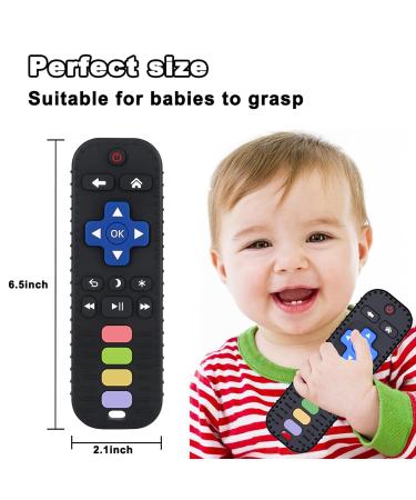 2-Pack Baby Teething Toys for Babies 6-12 Months - BPA Free Silicone Chew Toys for Teething Itchy Relief (White+Blue/Grey+Blue) - Buy Online on GoSupps.com